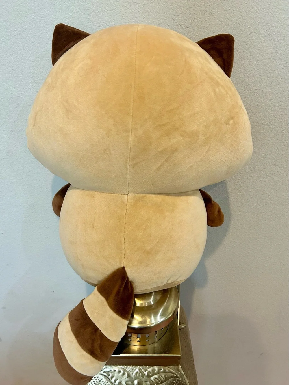 Cute Plush Raccoon Character Plush - Tan and Brown